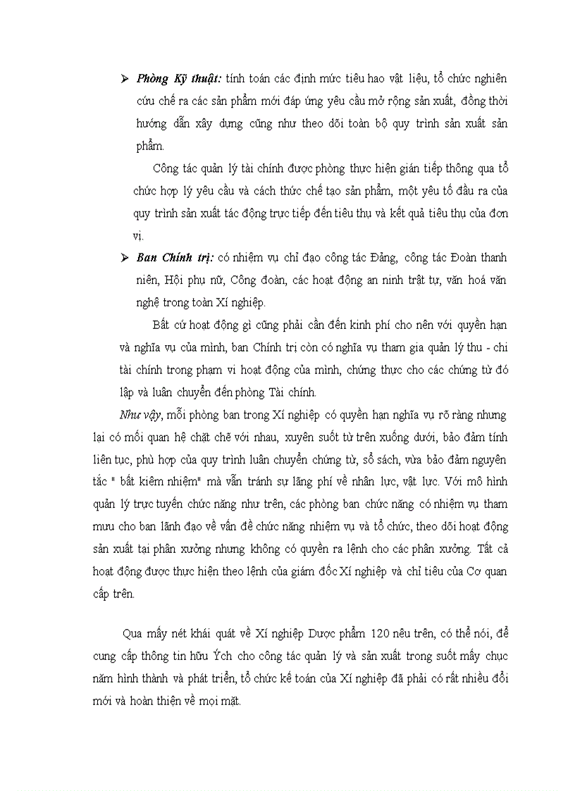image for page Phương hướng hoàn thiện tổ chức kế toán tại Xí nghiệp Dược phẩm 120.