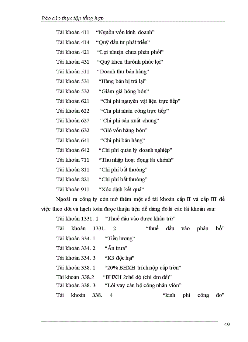 image for page Báo cáo thực tập tổng hợp tại Công ty cổ phần liên hợp thực phẩm Hà Tây