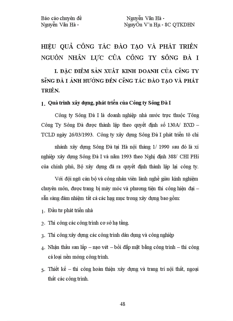 image for page Phương hướng nâng cao kết quả công tác đào tạo và phát triển nguồn nhân lực của Công ty sông Đà I