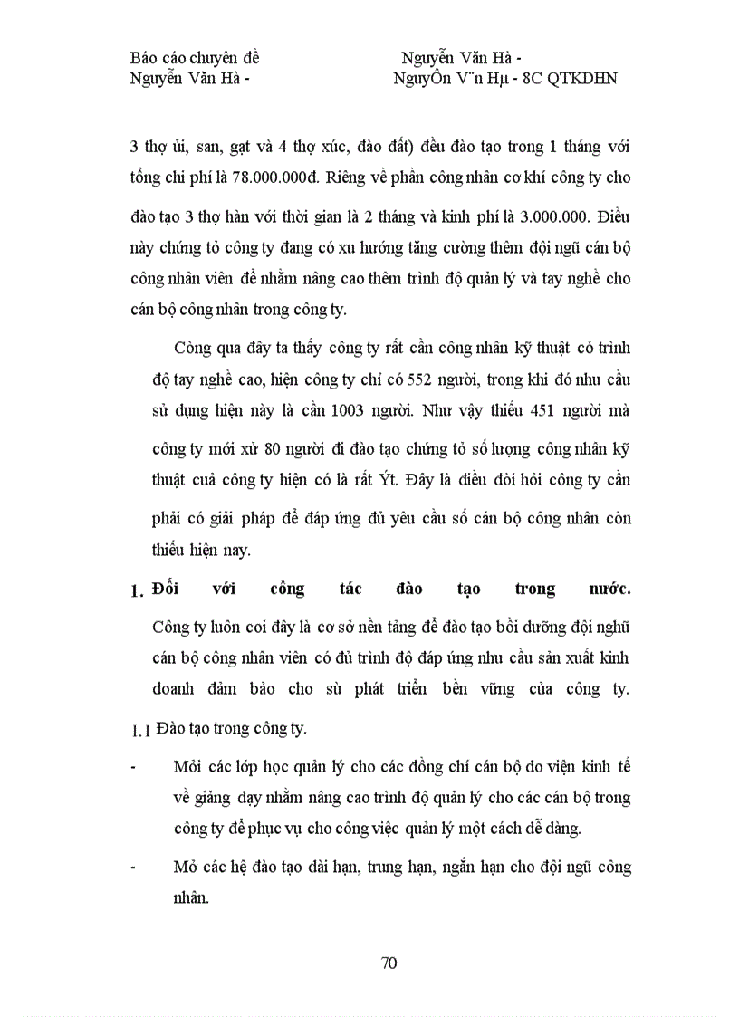 image for page Phương hướng nâng cao kết quả công tác đào tạo và phát triển nguồn nhân lực của Công ty sông Đà I
