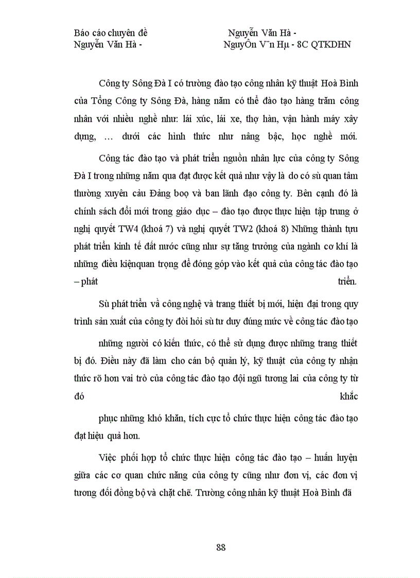 image for page Phương hướng nâng cao kết quả công tác đào tạo và phát triển nguồn nhân lực của Công ty sông Đà I