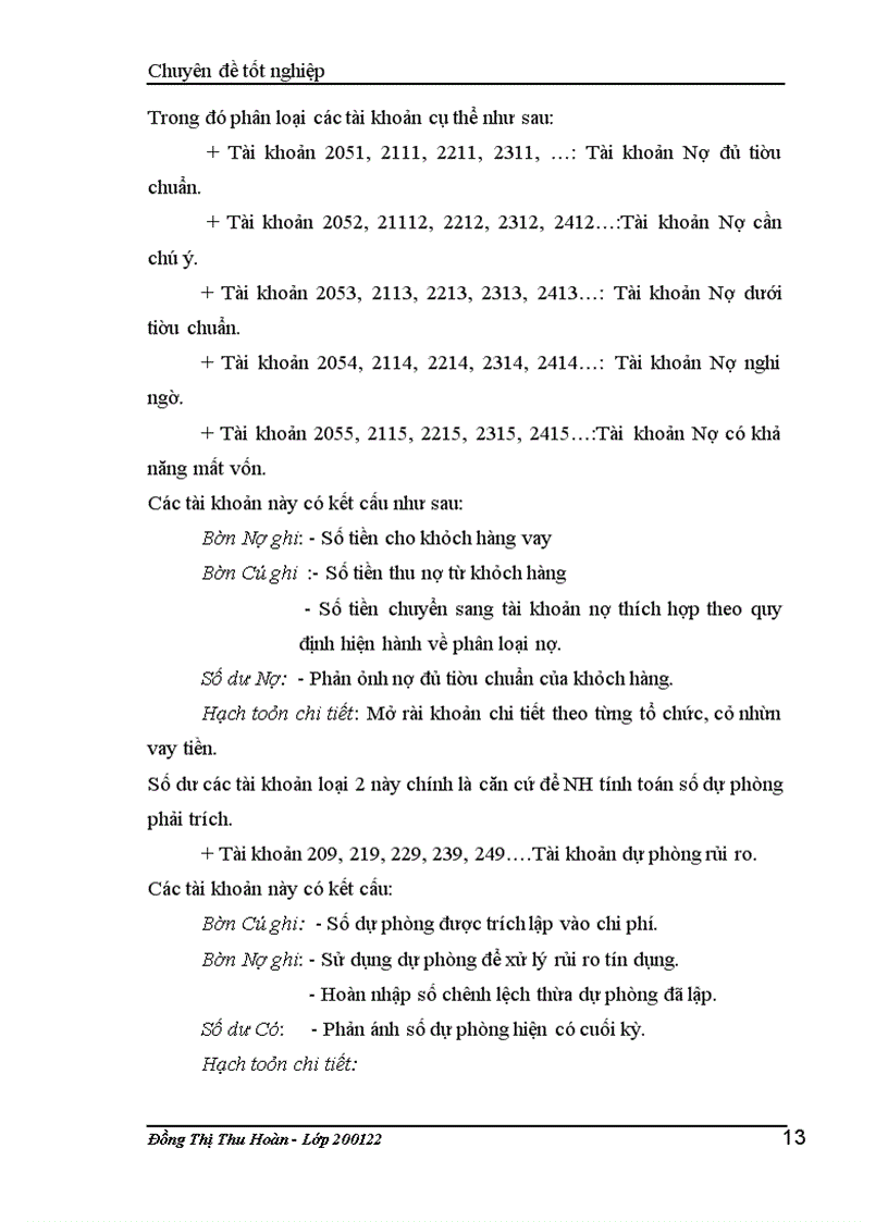 image for page Giải pháp hoàn thiện nghiệp vụ kế toán trích lập và sử dụng dự phòng để xử lý rủi ro tín dụng tại NH Hàng Hải – Chi nhánh Hà nội.