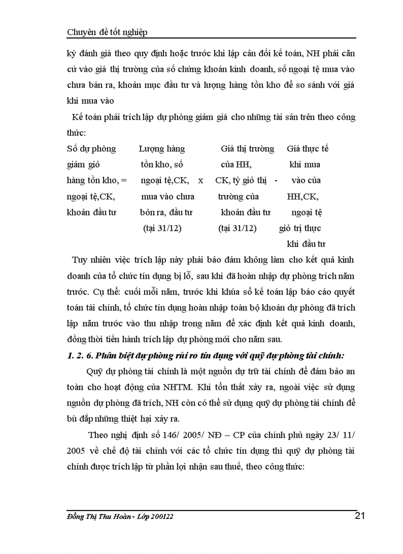 image for page Giải pháp hoàn thiện nghiệp vụ kế toán trích lập và sử dụng dự phòng để xử lý rủi ro tín dụng tại NH Hàng Hải – Chi nhánh Hà nội.