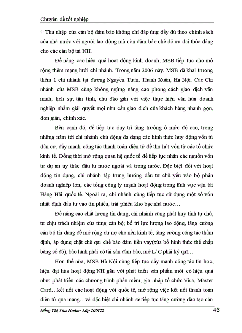 image for page Giải pháp hoàn thiện nghiệp vụ kế toán trích lập và sử dụng dự phòng để xử lý rủi ro tín dụng tại NH Hàng Hải – Chi nhánh Hà nội.