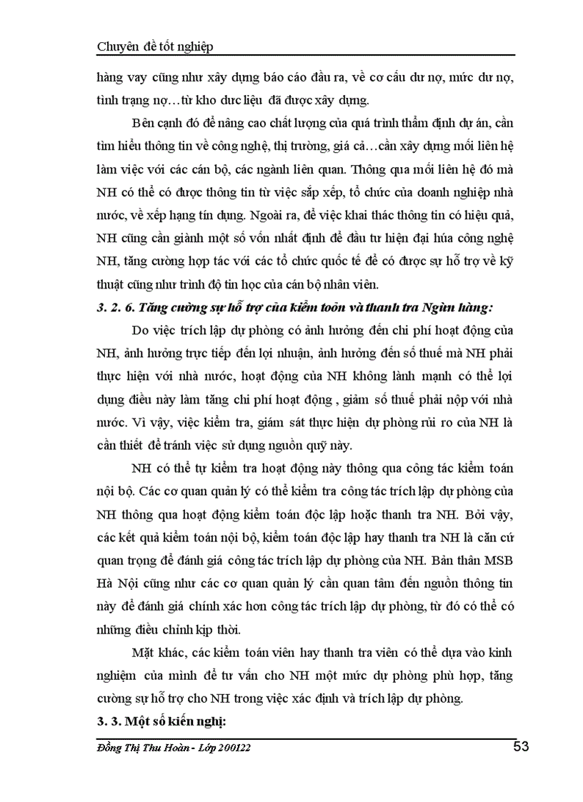 image for page Giải pháp hoàn thiện nghiệp vụ kế toán trích lập và sử dụng dự phòng để xử lý rủi ro tín dụng tại NH Hàng Hải – Chi nhánh Hà nội.