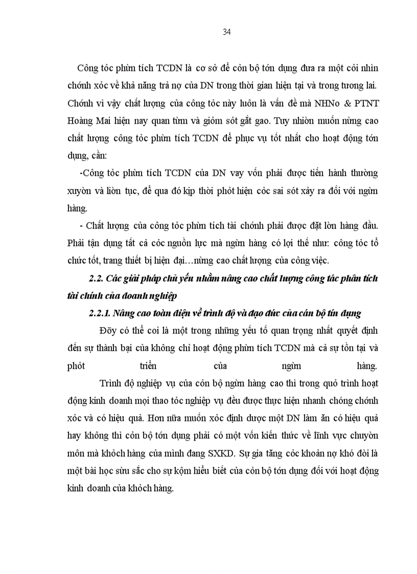 image for page Một số giải pháp chủ yếu nhằm nâng cao hiệu quả phân tích tài chính doanh nghiệp tại NHNo&PTNT Hoàng Mai – Hà Nội