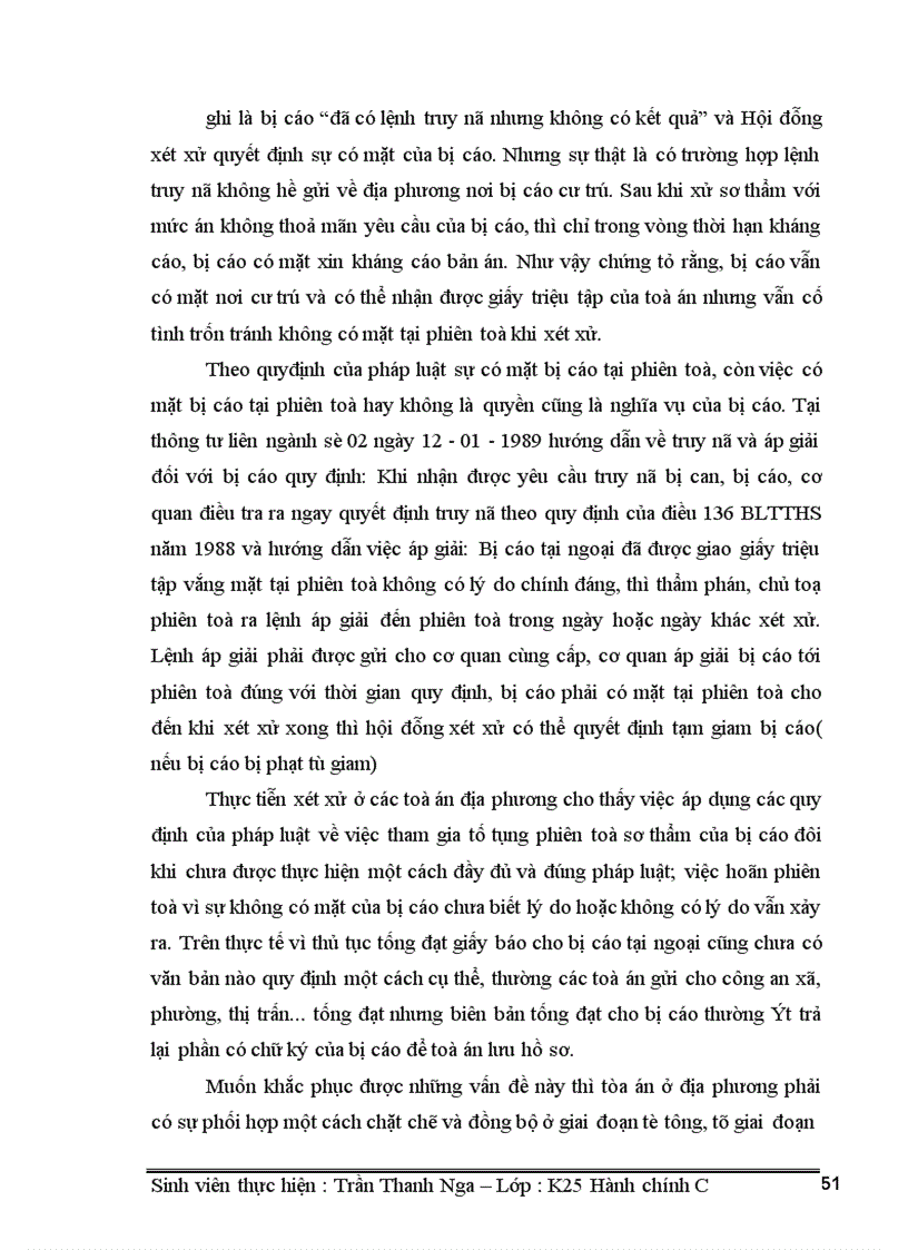 image for page Những quy định của Pháp luật về việc tham gia phiên toà xét xử sơ thẩm của những người tham gia tố tụng và thực tế áp dụng các quy định này tại Toà án địa phương