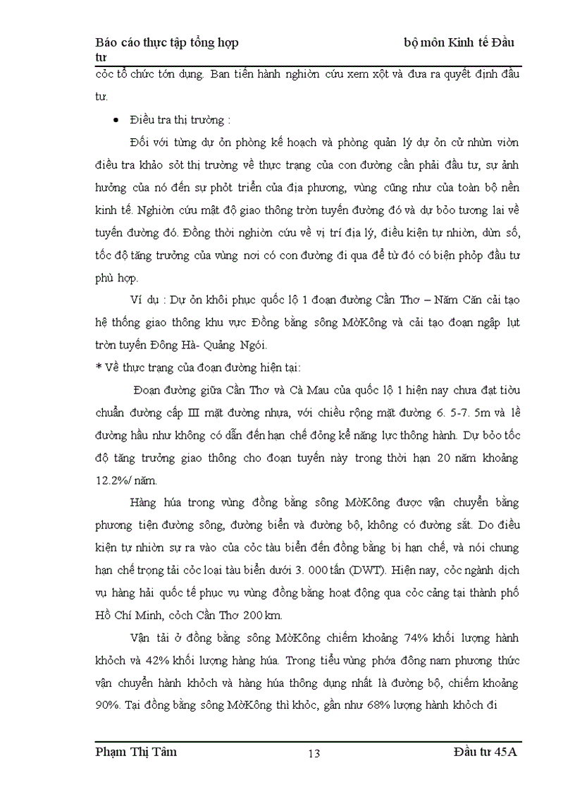 image for page Báo cáo thực tập tổng hợp: ban quản lý dự án 1- bộ giao thông vận tải