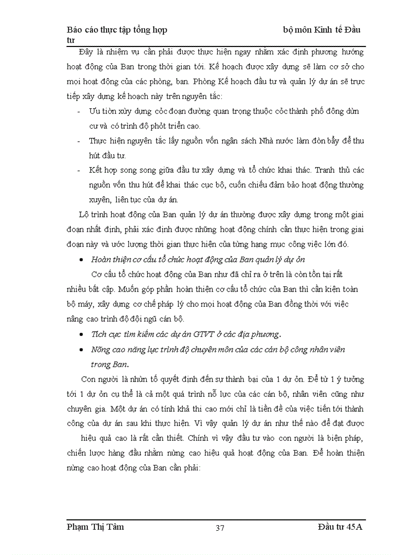image for page Báo cáo thực tập tổng hợp: ban quản lý dự án 1- bộ giao thông vận tải