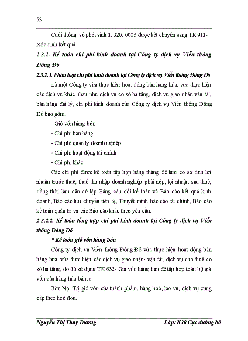 image for page Tìm hiểu công tác kế toán tại công ty Cổ phần dịch vụ viễn thông Đông Đô