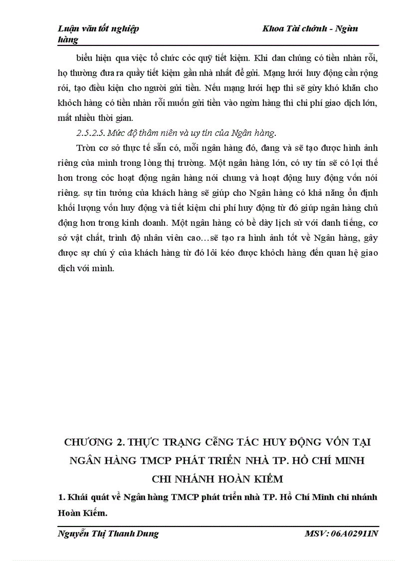 image for page Thực trạng và giải pháp mở rộng hoạt động huy động vốn tại Ngân hàng TMCP phát triển nhà TP. Hồ Chí Minh chi nhánh Hoàn Kiếm
