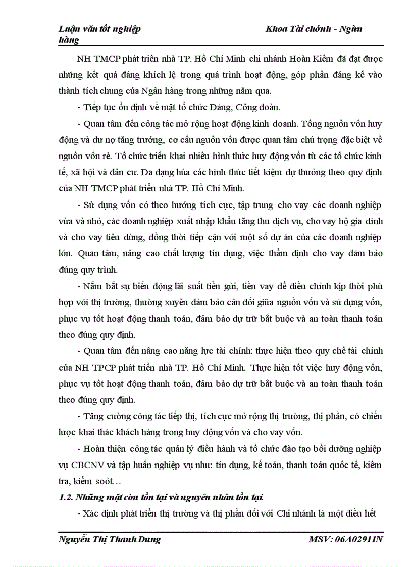 image for page Thực trạng và giải pháp mở rộng hoạt động huy động vốn tại Ngân hàng TMCP phát triển nhà TP. Hồ Chí Minh chi nhánh Hoàn Kiếm