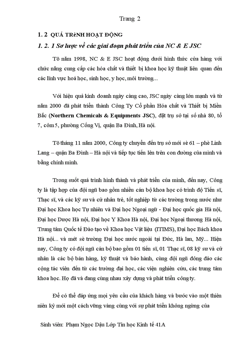 image for page Báo cáo thực tập tại công ty cổ phần hoá chất và thiết bị Miền Bắc