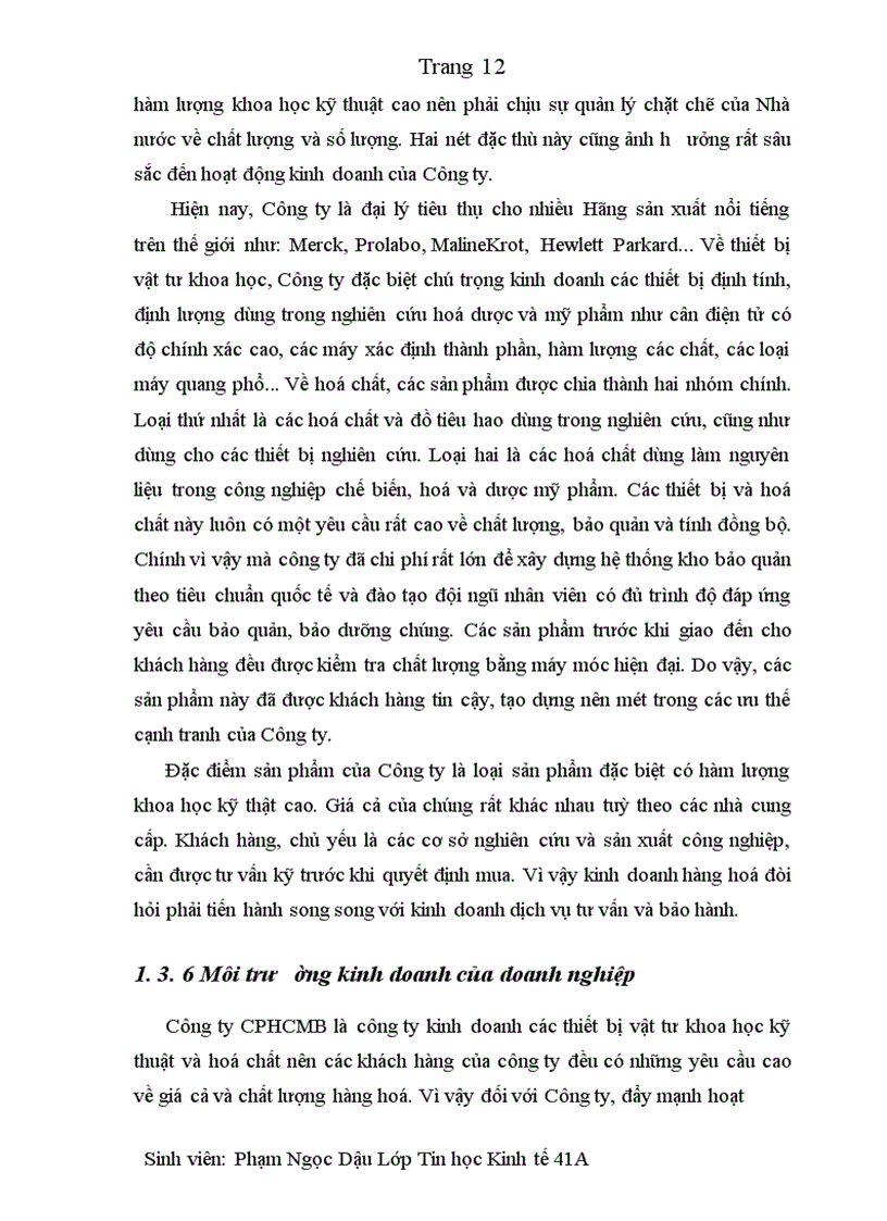image for page Báo cáo thực tập tại công ty cổ phần hoá chất và thiết bị Miền Bắc