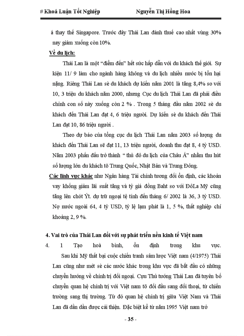 image for page Quan hệ kinh tế thương mại Việt Nam-Thái Lan, thực trạng và triển vọng