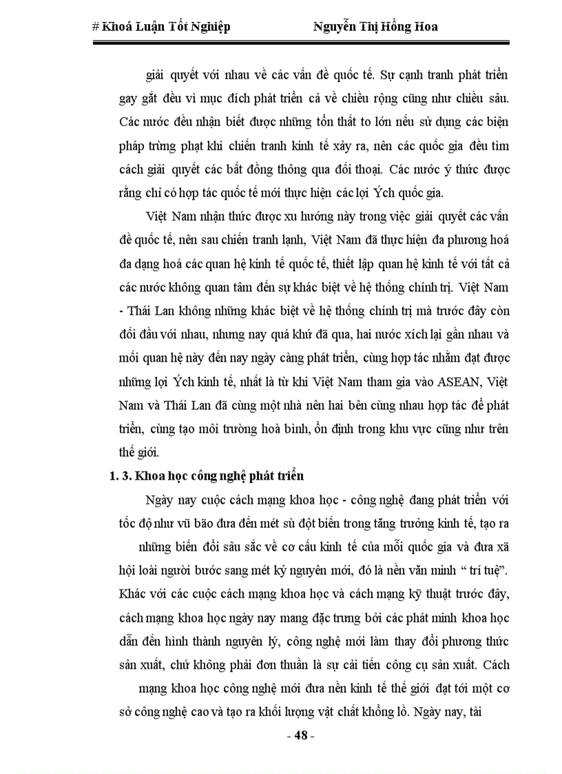 image for page Quan hệ kinh tế thương mại Việt Nam-Thái Lan, thực trạng và triển vọng