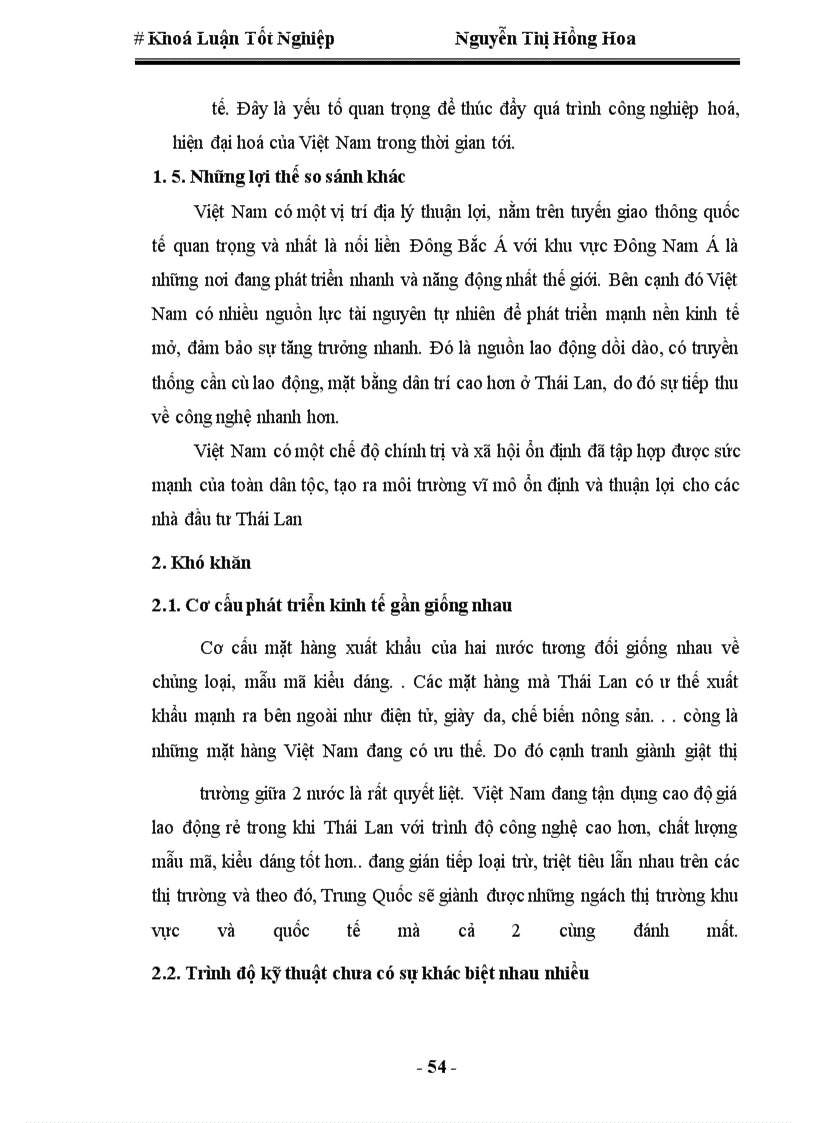 image for page Quan hệ kinh tế thương mại Việt Nam-Thái Lan, thực trạng và triển vọng