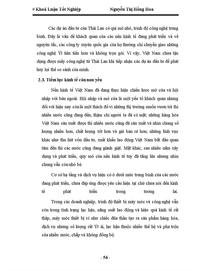 image for page Quan hệ kinh tế thương mại Việt Nam-Thái Lan, thực trạng và triển vọng