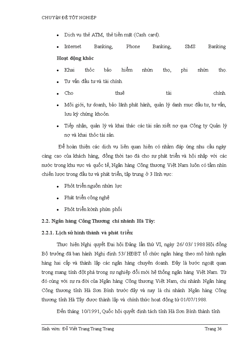 image for page Phân tích hiệu quả tín dụng Công thương nghiệp và Tiêu dùng tại Ngân hàng công thương chi nhánh Hà Tây