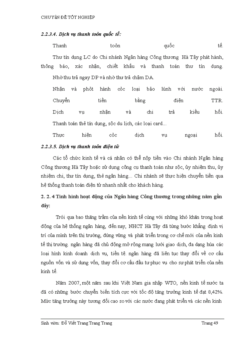 image for page Phân tích hiệu quả tín dụng Công thương nghiệp và Tiêu dùng tại Ngân hàng công thương chi nhánh Hà Tây