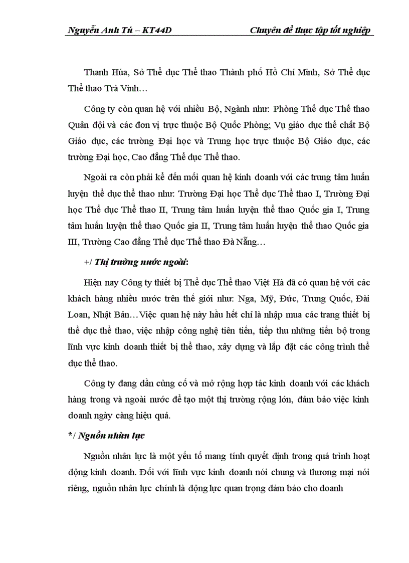 image for page Kế toán bán hàng và xác định kết quả bán hàng tại Công ty thiết bị Thể dục Thể thao Việt Hà