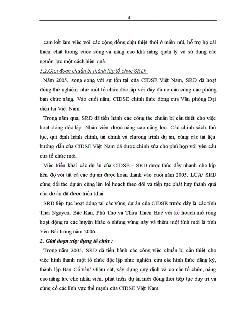 image for page Nâng cao hiệu quả công tác lập và quản lý dự án tại Trung tâm phát triển nông thôn bền vững