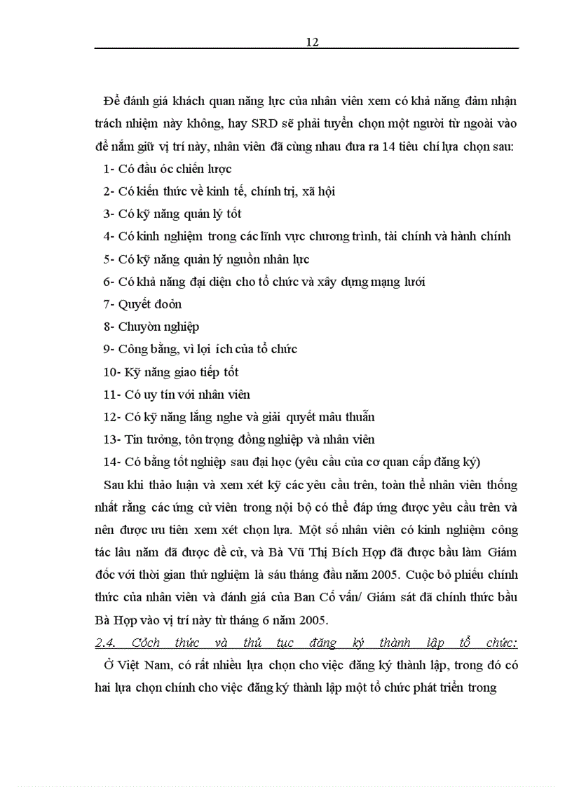 image for page Nâng cao hiệu quả công tác lập và quản lý dự án tại Trung tâm phát triển nông thôn bền vững