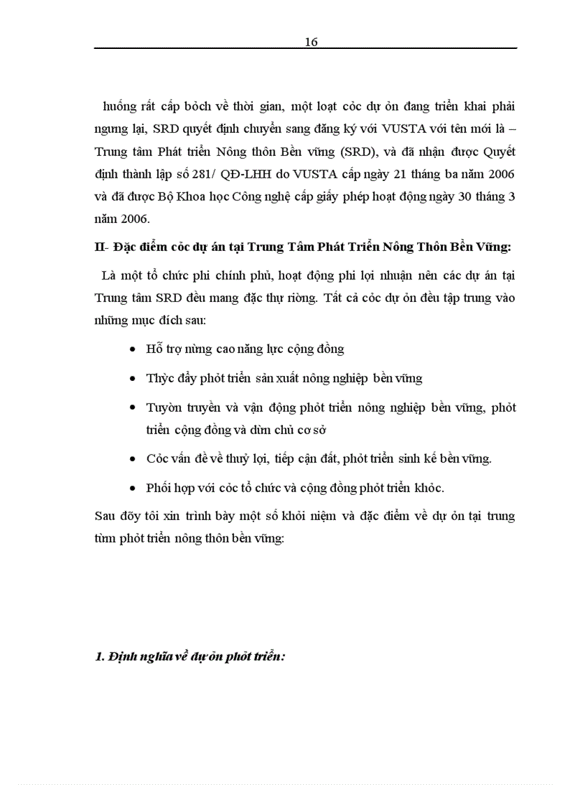 image for page Nâng cao hiệu quả công tác lập và quản lý dự án tại Trung tâm phát triển nông thôn bền vững