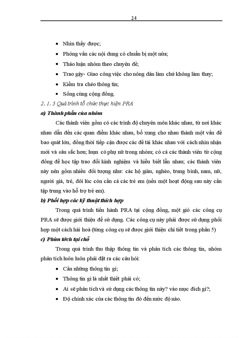 image for page Nâng cao hiệu quả công tác lập và quản lý dự án tại Trung tâm phát triển nông thôn bền vững
