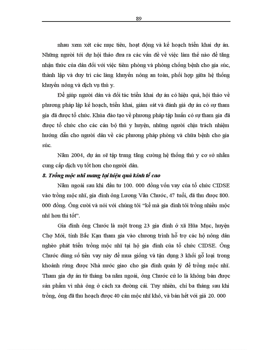 image for page Nâng cao hiệu quả công tác lập và quản lý dự án tại Trung tâm phát triển nông thôn bền vững
