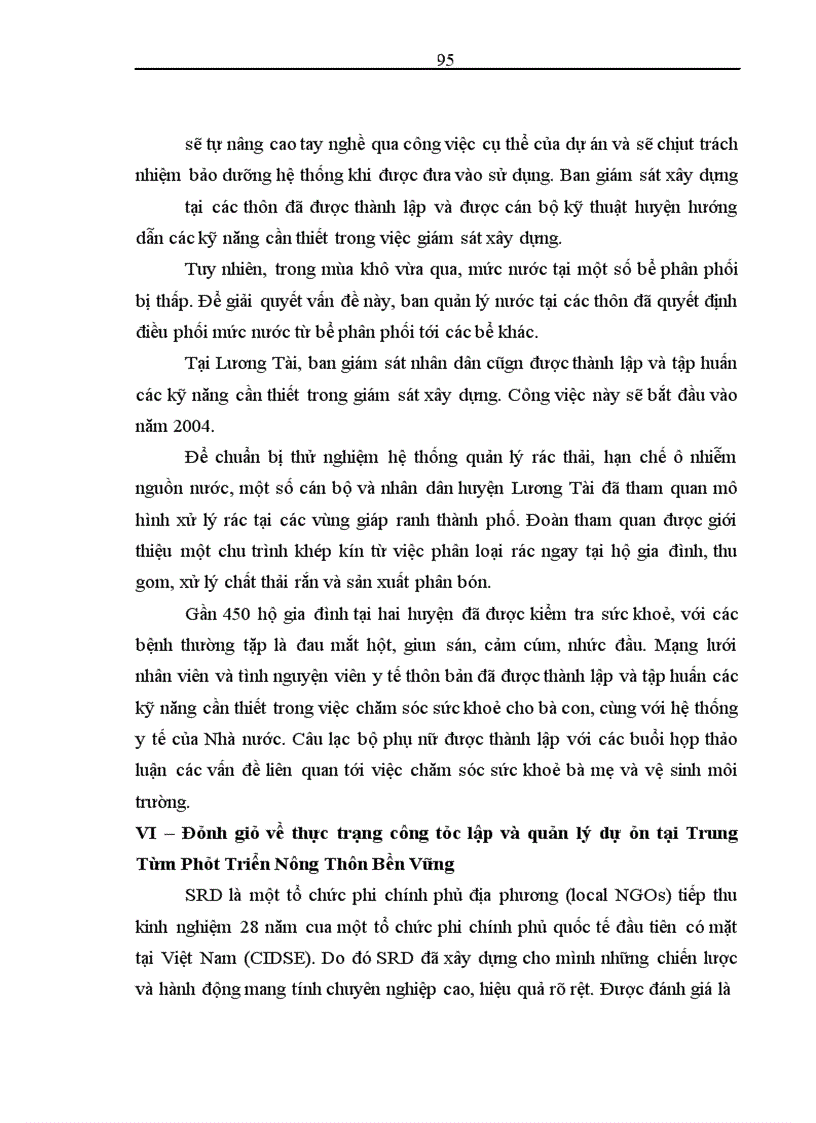 image for page Nâng cao hiệu quả công tác lập và quản lý dự án tại Trung tâm phát triển nông thôn bền vững