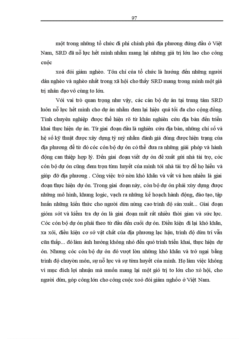 image for page Nâng cao hiệu quả công tác lập và quản lý dự án tại Trung tâm phát triển nông thôn bền vững
