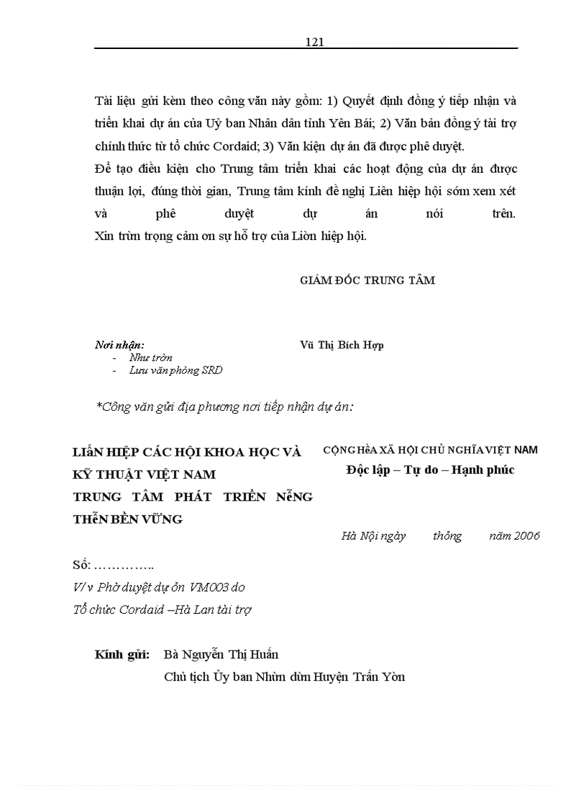 image for page Nâng cao hiệu quả công tác lập và quản lý dự án tại Trung tâm phát triển nông thôn bền vững