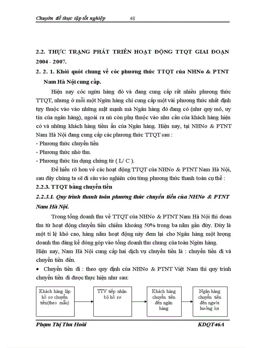 image for page Một số biện pháp phát triển hoạt động Thanh Toán Quốc Tế tại Ngân hàng Nông nghiệp & Phát triển Nông thôn Nam Hà Nội