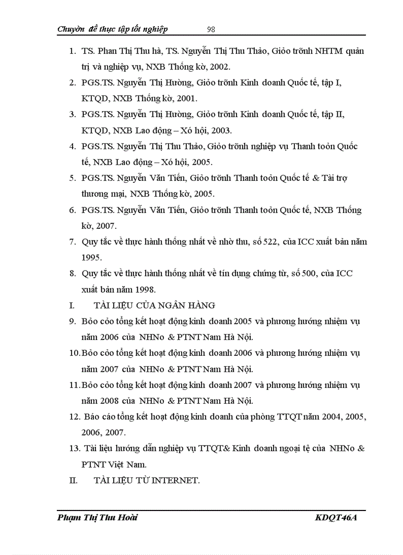 image for page Một số biện pháp phát triển hoạt động Thanh Toán Quốc Tế tại Ngân hàng Nông nghiệp & Phát triển Nông thôn Nam Hà Nội