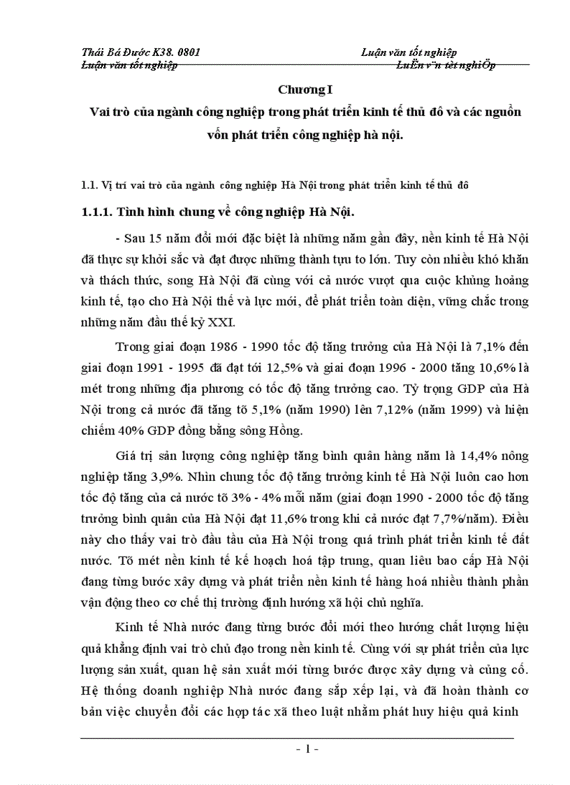 image for page Ngành công nghiệp trong phát triển kinh tế thủ đô và các nguồn vốn phát triển công nghiệp hà nội