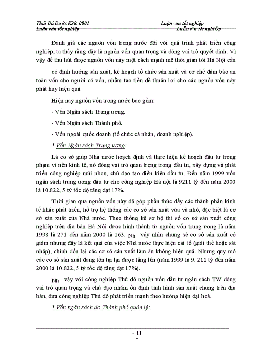 image for page Ngành công nghiệp trong phát triển kinh tế thủ đô và các nguồn vốn phát triển công nghiệp hà nội