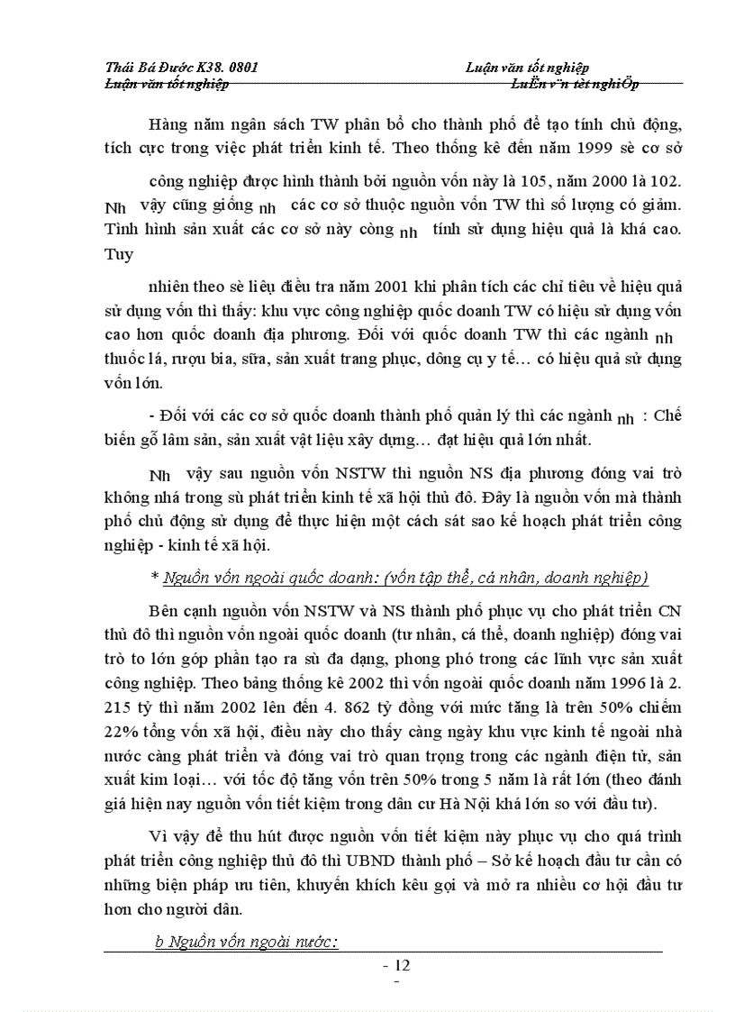 image for page Ngành công nghiệp trong phát triển kinh tế thủ đô và các nguồn vốn phát triển công nghiệp hà nội