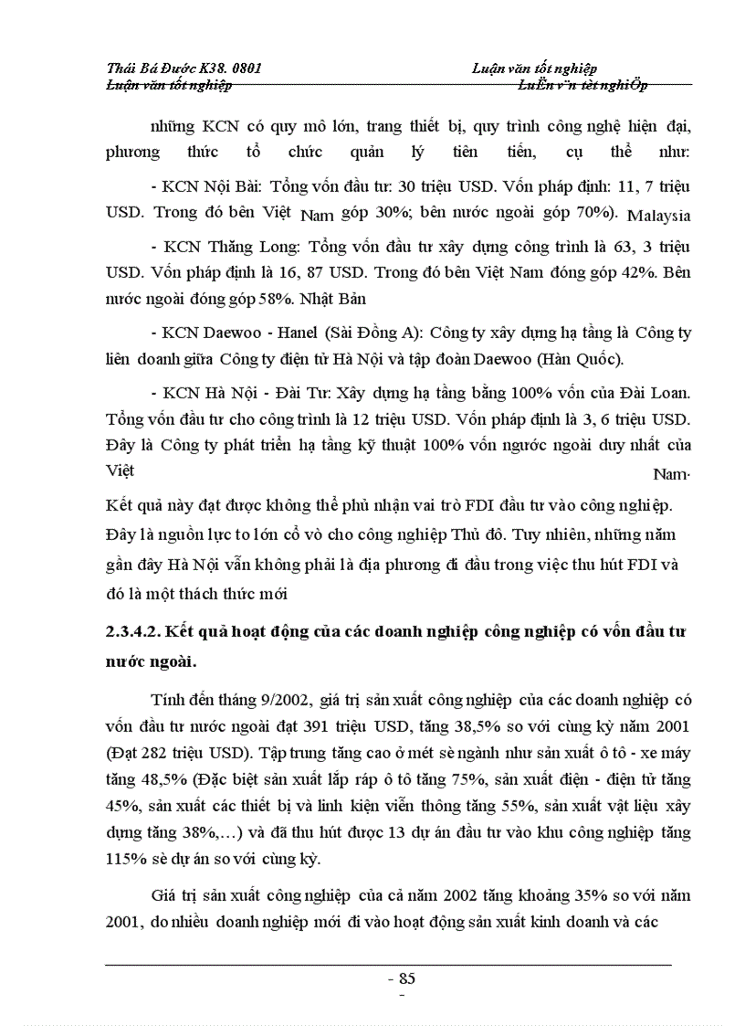 image for page Ngành công nghiệp trong phát triển kinh tế thủ đô và các nguồn vốn phát triển công nghiệp hà nội