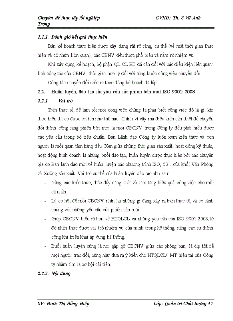 image for page Một số biện pháp nhằm chuyển đổi thành công Hệ thống quản lý Chất lượng ISO 9001:2000 sang phiên bản ISO 9001:2008 trong điều kiện tích hợp với Hệ thống Quản lý Môi trường ISO 14001:2004