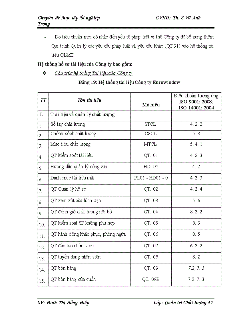 image for page Một số biện pháp nhằm chuyển đổi thành công Hệ thống quản lý Chất lượng ISO 9001:2000 sang phiên bản ISO 9001:2008 trong điều kiện tích hợp với Hệ thống Quản lý Môi trường ISO 14001:2004