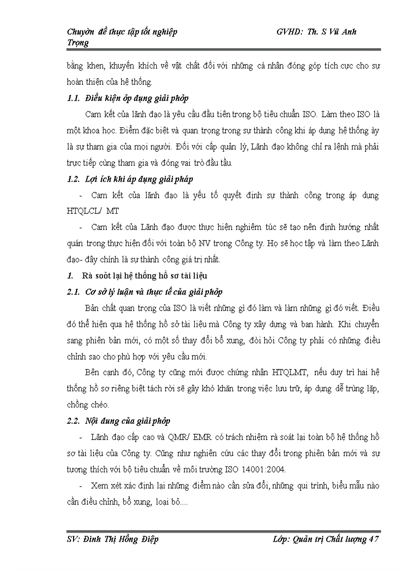 image for page Một số biện pháp nhằm chuyển đổi thành công Hệ thống quản lý Chất lượng ISO 9001:2000 sang phiên bản ISO 9001:2008 trong điều kiện tích hợp với Hệ thống Quản lý Môi trường ISO 14001:2004