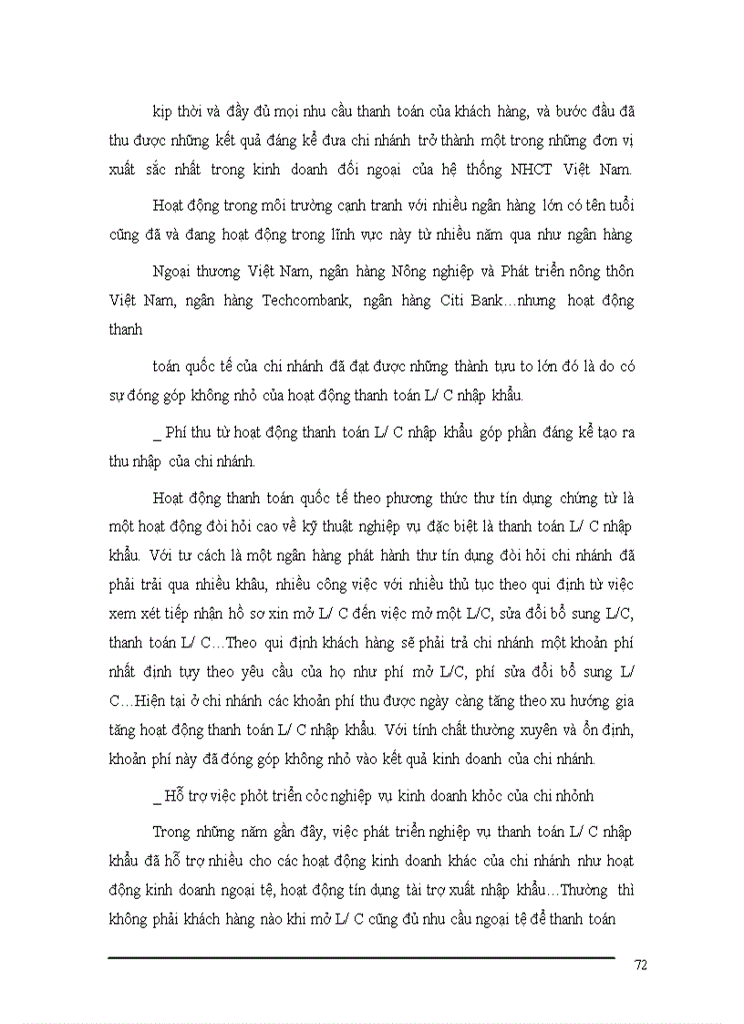 image for page Mở rộng hoạt động thanh toán L/C nhập khẩu tại chi nhánh NHCT khu vực Ba Đình