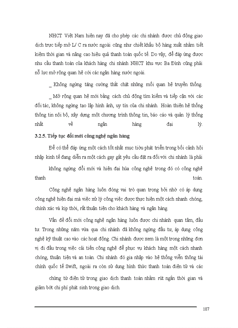 image for page Mở rộng hoạt động thanh toán L/C nhập khẩu tại chi nhánh NHCT khu vực Ba Đình