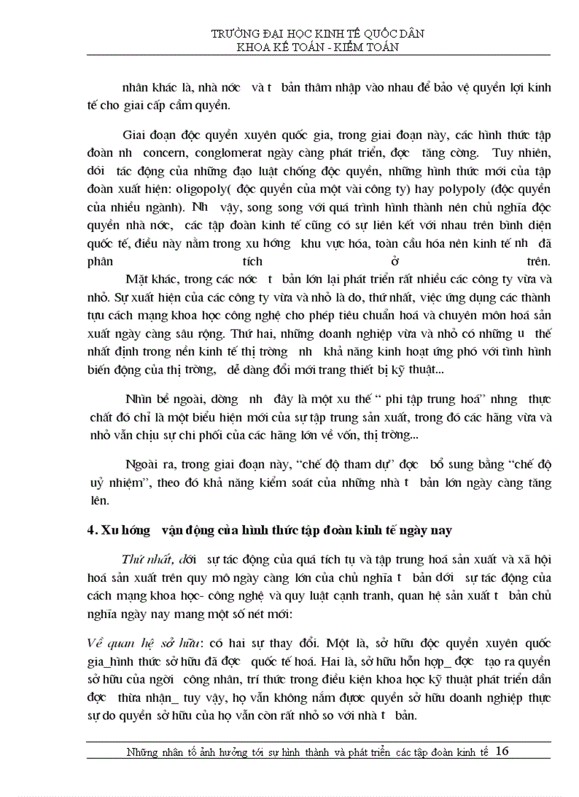 image for page Các nhân tố khách quan ảnh hưởng tới sự hình thành và phát triển của tập đoàn kinh tế.