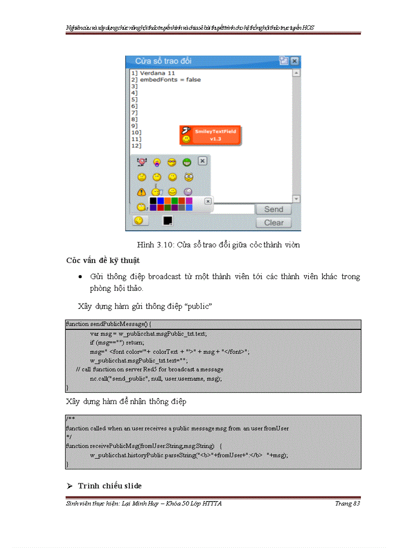 image for page Nghiên cứu và xây dựng chức năng hội thảo truyền hình và chia sẻ bài thuyết trình cho hệ thống hội thảo trực tuyến HOS