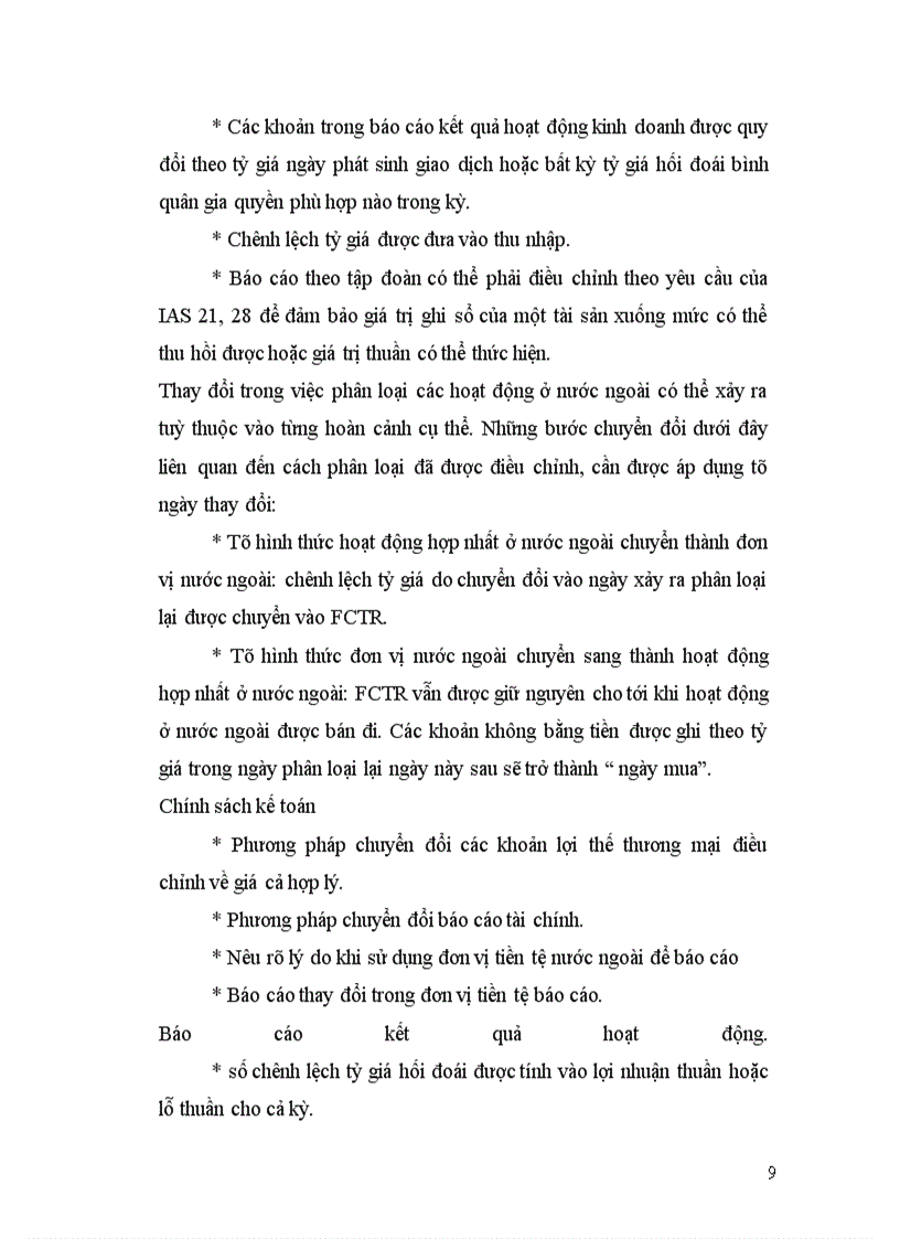 image for page Quan điểm và phương pháp sử lý chênh lệch tỷ giá hối đoái trên thế giới