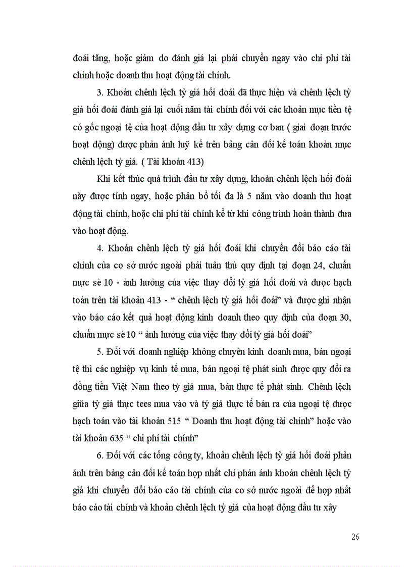 image for page Quan điểm và phương pháp sử lý chênh lệch tỷ giá hối đoái trên thế giới