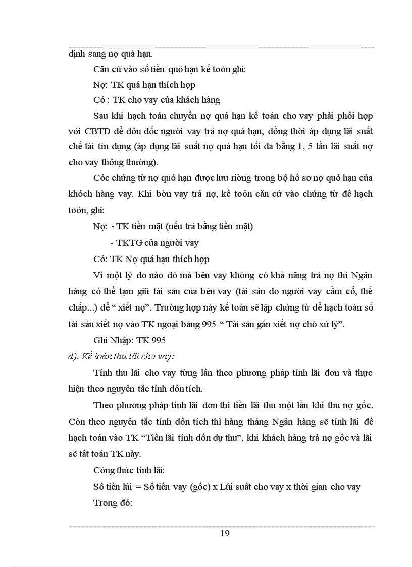 image for page Giải pháp nâng cao hiệu quả nghiệp vụ kế toán cho vay tại Techcombank