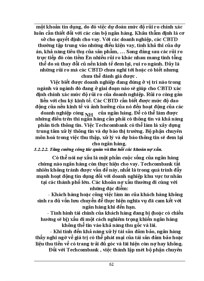 image for page Giải pháp nâng cao hiệu quả nghiệp vụ kế toán cho vay tại Techcombank